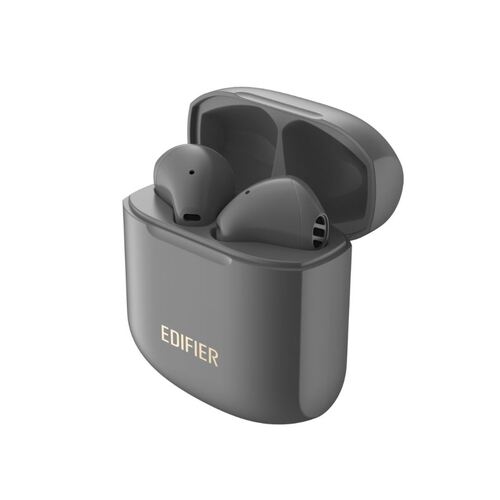 EDIFIER TWS200 PLUS TWS Stereo Wireless Earbuds - Qualcomm aptX, Dual Microphone,13mm LCP Diaphragm, Frequency Equalization,6+18Hr Earphone Grey