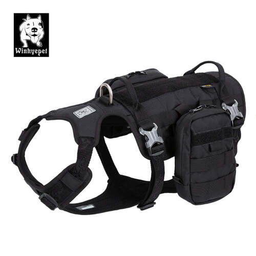 Whinhyepet Military Harness Black L