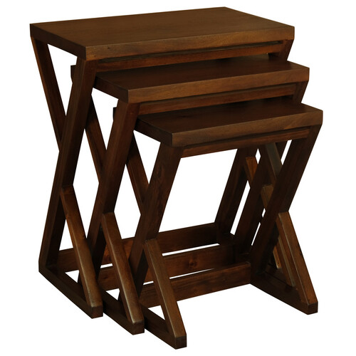 Z Style Nest of Table (Mahogany)