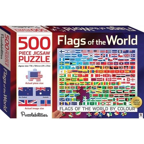 Flags of the World by Colour 500 Piece Jigsaw Puzzle