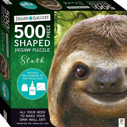 Sloth 500 Piece Shaped Jigsaw Puzzle