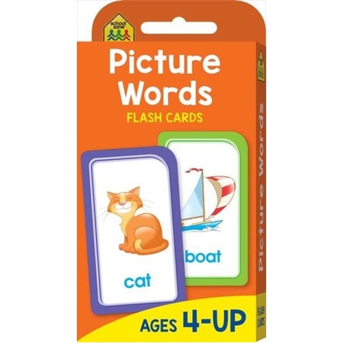 Picture Words : School Zone Flashcards