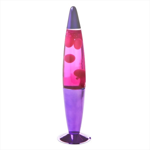 Purple/Pink Metallic Peace Lava Lamp