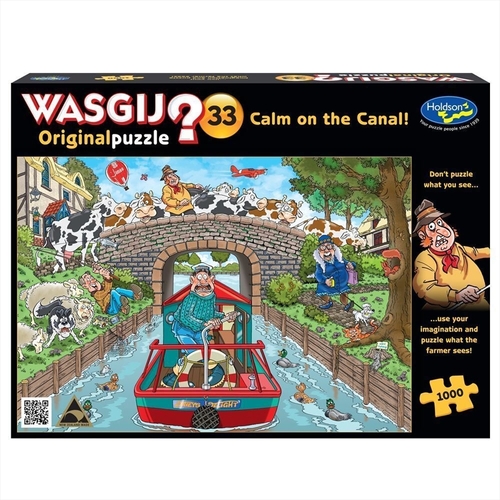 Wasgij 1000 Piece Puzzle - Original 33 Calm on the Canal