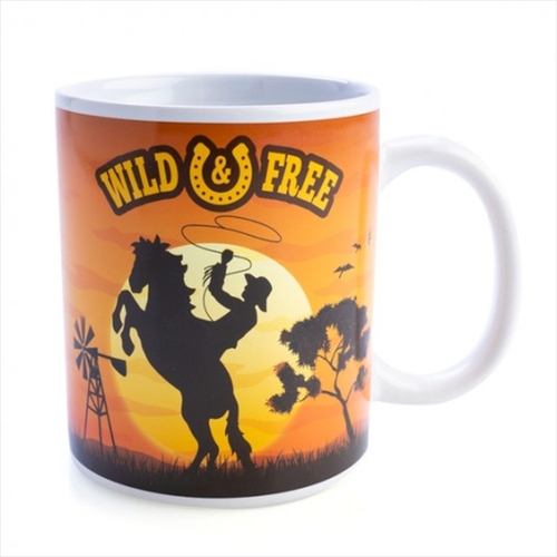 Wild And Free Cowboy Mug
