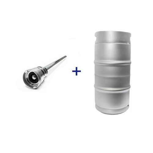 Keg King 30L Threaded Stainless Keg + D-type Spear