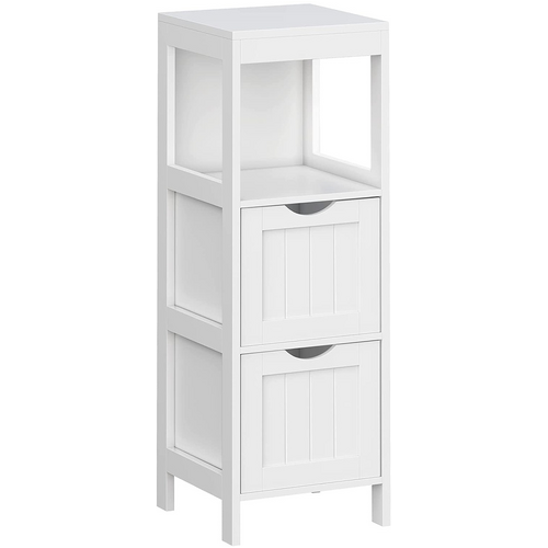 VASAGLE Floor Cabinet with 2 Drawers White BBC42WT