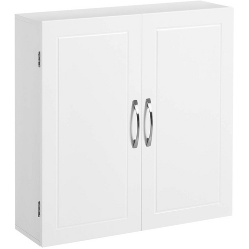 VASAGLE Wall Cabinet with 2 Doors White BBC320W01