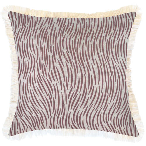 Cushion Cover-Coastal Fringe-Wild Rose-45cm x 45cm