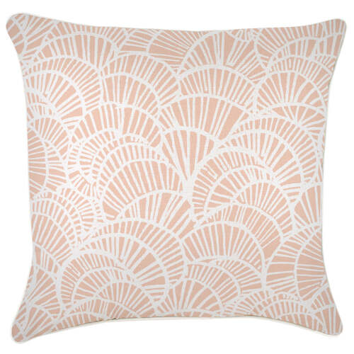 Cushion Cover-With Piping-Positano Blush-60cm x 60cm
