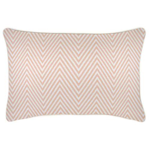 Cushion Cover-With Piping-Zig Zag Blush-35cm x 50cm
