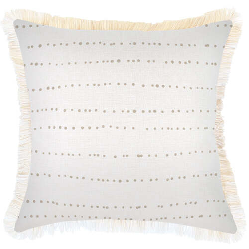 Cushion Cover-Coastal Fringe-Journey Beige-45cm x 45cm