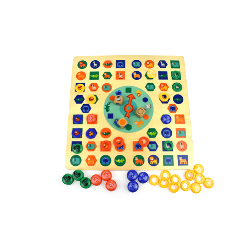 2 IN 1 ANIMAL LUDO GAME