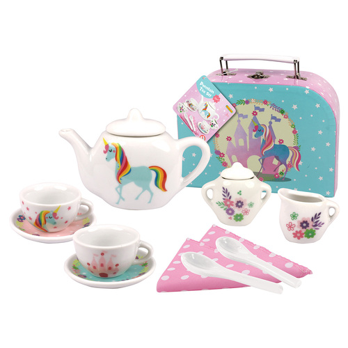 13PCS UNICORN PORCELAIN TEA SET