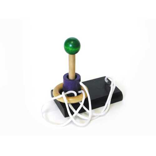GREEN TOWER RING BRAINTEASER PUZZLE