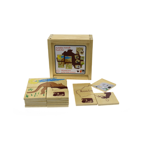 AUSTRALIAN ANIMAL PUZZLE BOX