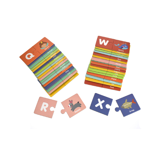 ALPHABET AND NUMBER MATCHING PUZZLE GAME