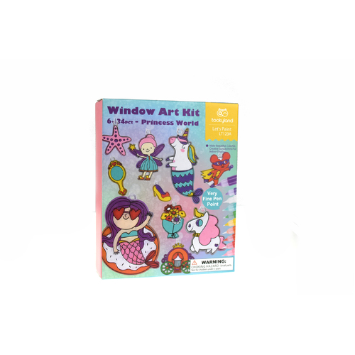 WINDOW ART KIT - PRINCESS WORLD CRAFT KIT