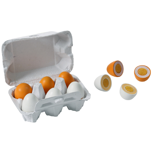 WOODEN EGG 6 PACK