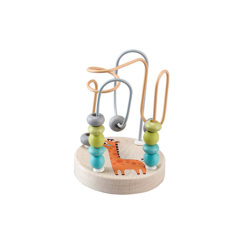 GIRAFFE JUNGLE ANIMAL SMALL ROLLER COASTER BEAD MAZE