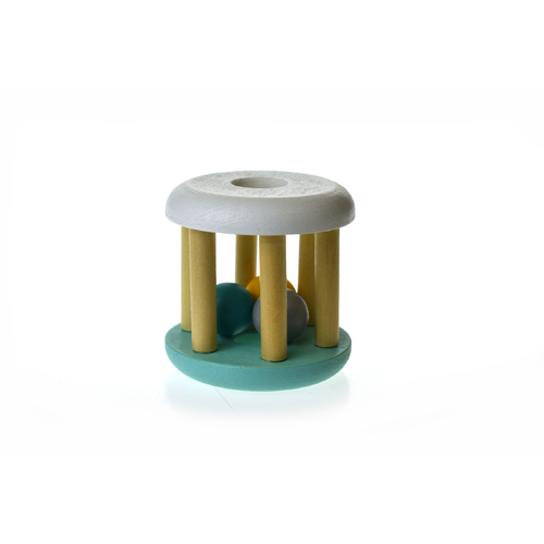 CALM & BREEZY WOODEN RATTLE GREEN