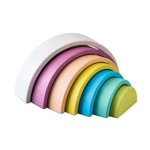 CALM & BREEZY WOODEN STACKING RAINBOW VINTAGE