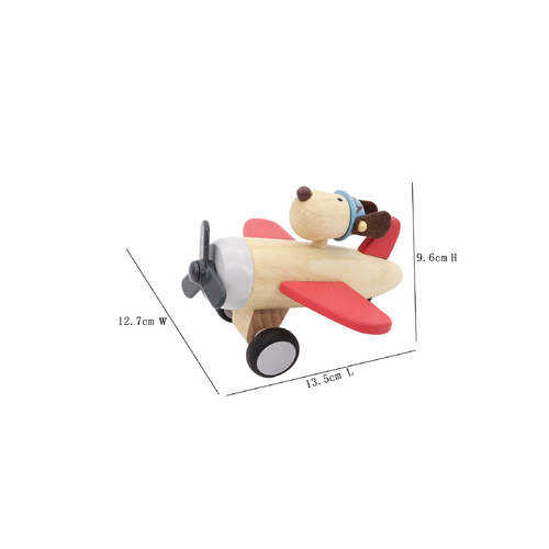 RETRO MD PLANE WITH CUTE DOG DRIVE GREEN