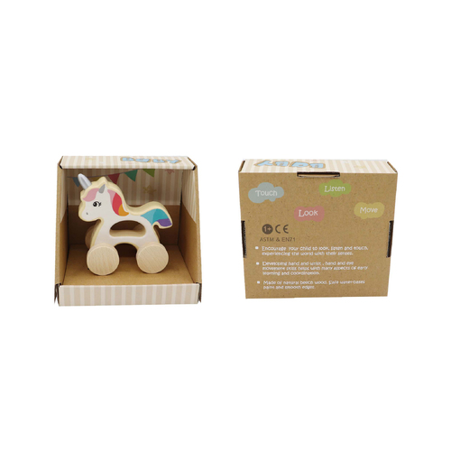 CALM & BREEZY WOODEN UNICORN CAR