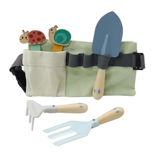 CALM & BREEZY KIDS GARDEN TOOL BELT BLUE