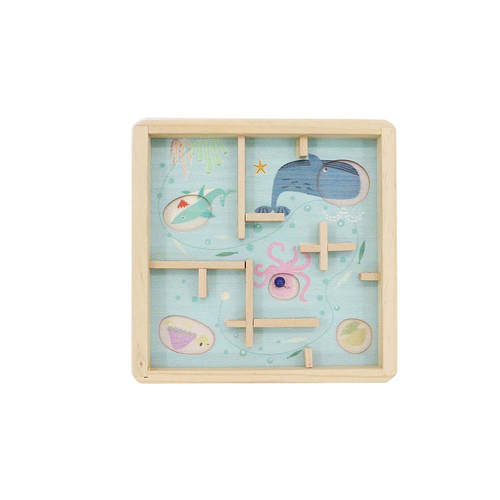WOODEN SEA ANIMAL LABYRINTH