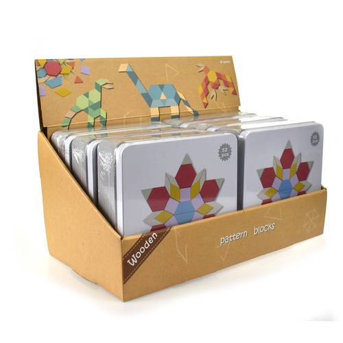 CALM & BREEZY PATTERN BLOCKS IN TIN BOX