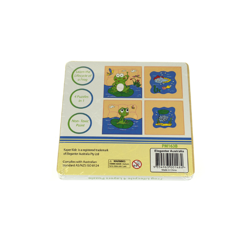 FROG LIFECYCLE 4 LAYERS PUZZLE BOARD