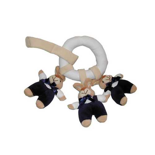 3 RABBIT IN RING PLUSH TOY