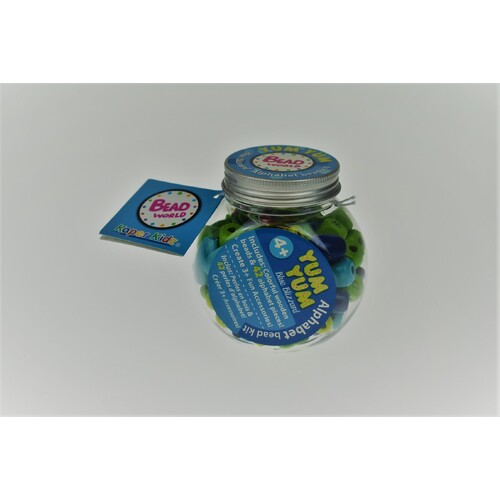 YUM YUM BLUE BLIZZARD ALPHABET BEAD CRAFT KIT