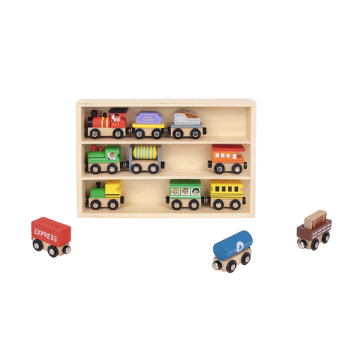 WOODEN TRAIN SET