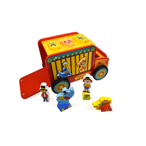 CIRCUS SAFARI JEEP TRUCK SHAPE SORTER