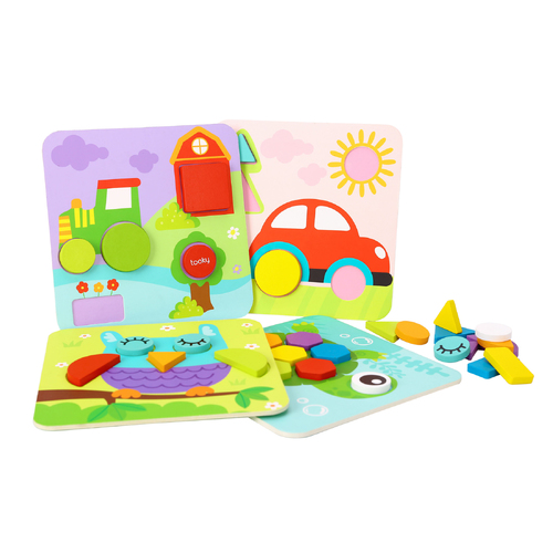 4 IN 1 SHAPE PUZZLES
