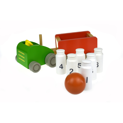 MILK BOTTLE BOWLING TRACTOR