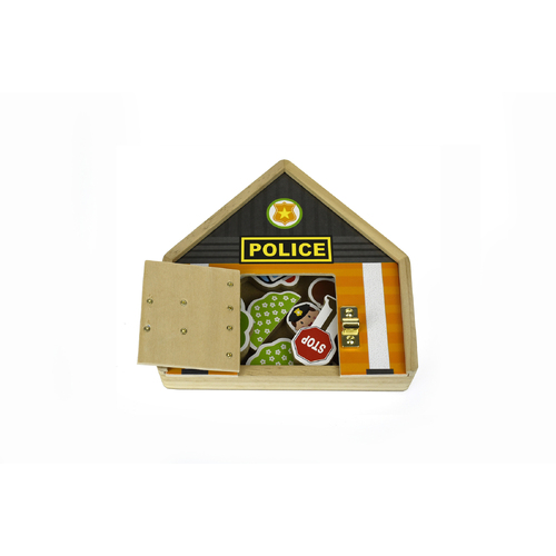 METAL LATCH PLAYSET - POLICE