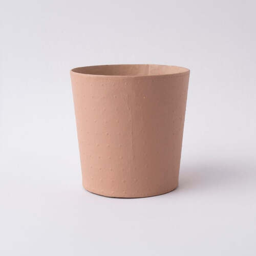 Tree Stripes Conical Pot Dotty - Pale Blush (Small)