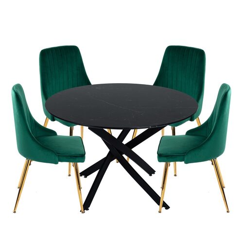 Marble Masterpiece Table and Chair Set