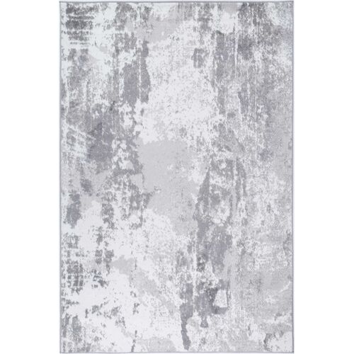 Ermina Modern Abstract Light Grey Rug 160x230cm