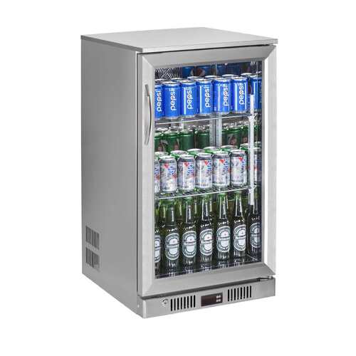 120L Single Door Stainless Steel Commercial Under Counter Bar Wine Fridge 1-Door