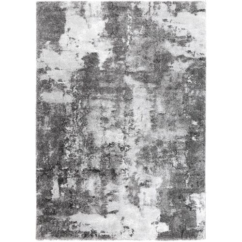 Yuzil White Grey Abstract Rug 160x230cm