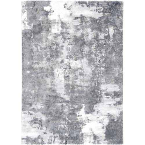 Yuzil Grey White Abstract Rug 240x330cm