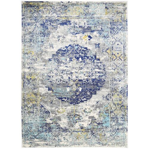 Delicate Blue Green Distressed Rug 160x230 cm