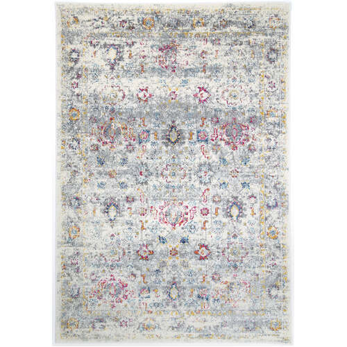 Delicate Multi Grey Traditional Rug 240x330 cm