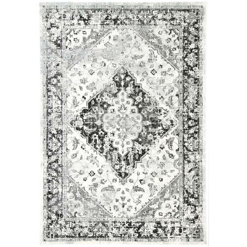 Delicate Grey Traditional Rug 80x150 cm