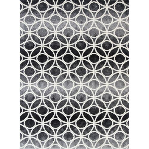 Allure Modern Geometric Grey Rug 80x300 cm