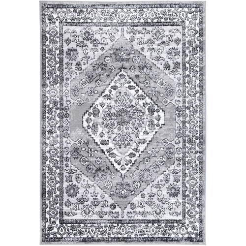 Anatolia Traditional Grey Black Rug 200x290cm